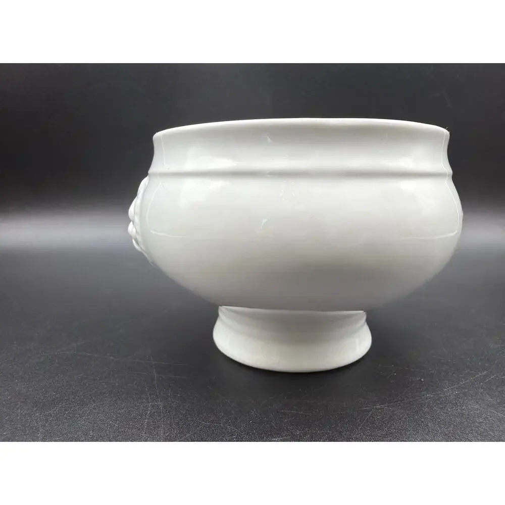 Sur La Table Lion's Head French Onion Soup Bowl White Ceramic 14 Oz Portugal